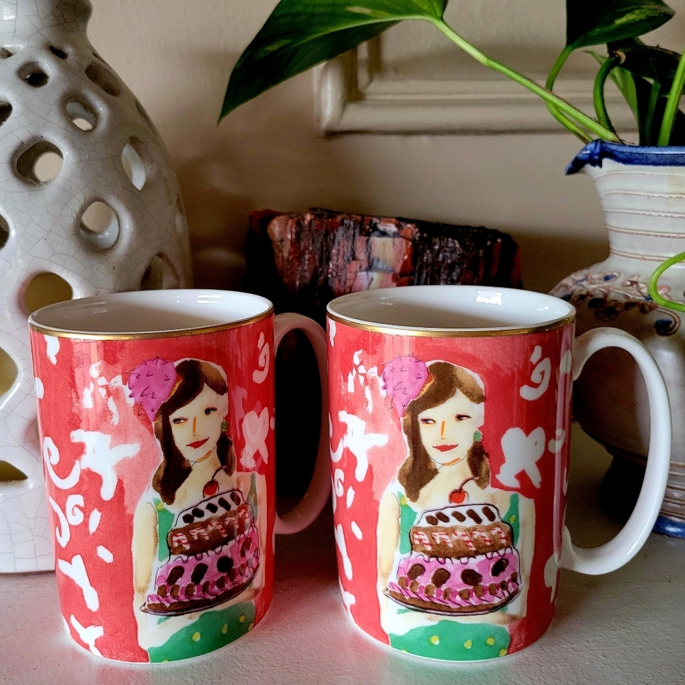 Kate Spade Lenox "Just Desserts" mug set